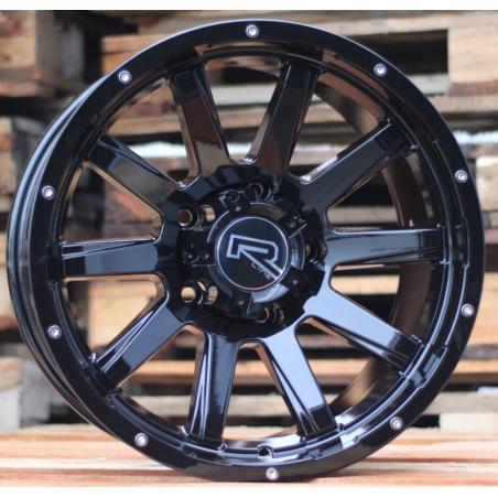R17x9 6X114.3 ET 0 66.1 A1302 Black (BL) For 4X4 (R)