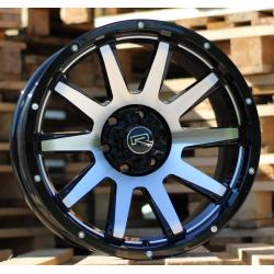 R17x9 6X139.7 ET 0 110.1 A1302 Black Polished (MB) For 4X4 (P2)
