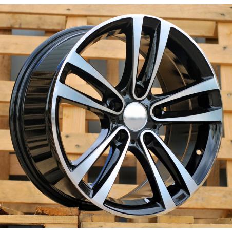 R17x8 5X120 ET 34 72.6 A5035 Black Polished (MB) For BMW (P)