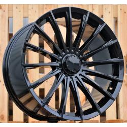 R20x8.5 5X112 ET 35 66.6 B1499 Black (BL) For MER (P2) (Rear+Front)