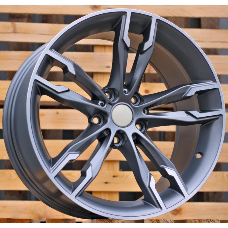 R19x9.5 5X120 ET 38 72.6 B1257 Grey Polished Half Matt (MGHM) For BMW (K7) (Rear+Front) R19x9.5 5X120 ET 38 72.6 B1257 Grey Polished Half Matt (MGHM) For BMW (K7) (Rear+Front)