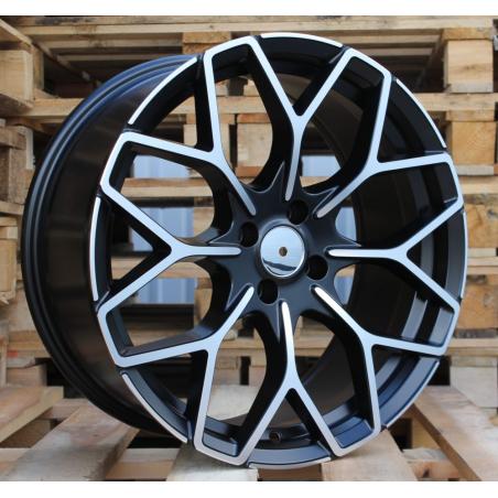 R17x7.5 3X112 ET 25 57.1 B1449 Black Polished Half Matt (MBHM) For SMART (P2+Z2) (Front+Rear HAXER)