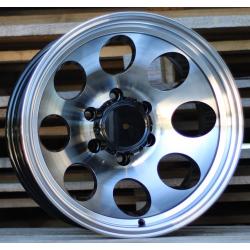 R16x10 5X139.7 ET M48 110.1 BY997 Black Polished (MB) For 4X4 (Z2)