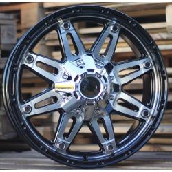 R17x8 12X135/139 ET 0 110.1 QC801 Black Polished (MB) For 4X4 (R) ((AKC 80 Eur))