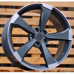 R19x8.5 5X112 ET 40 66.5 XE351 (BY1491) Grey Polished (MG) For AUD (Z3)