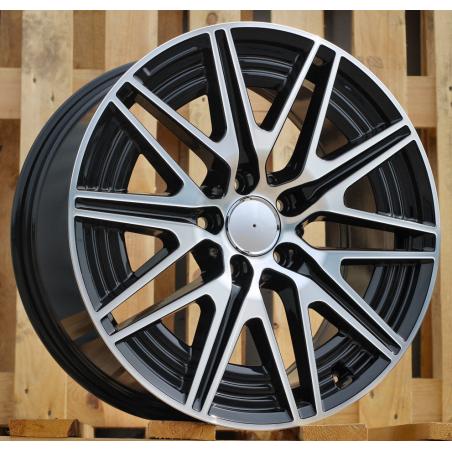 R18x8.5 5X112 ET 49 66.5 Y0102 Black Polished (MB) For MER (K2) ((Front+Rear) NEW Model C-Class)