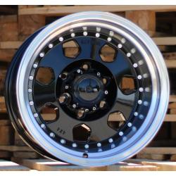R16x10 6X139.7 ET M36 110.1 B5169 Black+Polished Lip (BLPL) For 4X4 (R)
