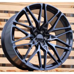 R21x11 5X112 ET 37 66.6 B5771 (B16/HE5063) Black+Tinted Face (BLTF) For BMW (P1) (Rear+Front)