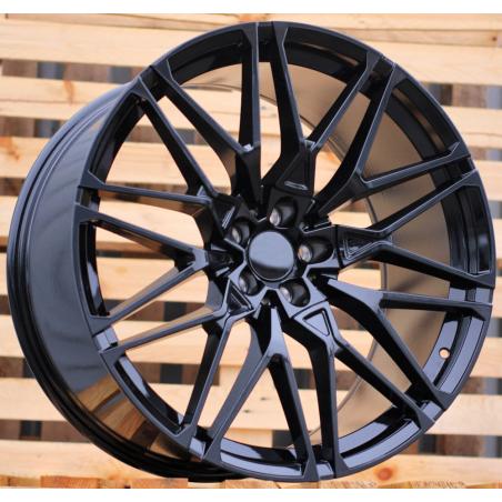 R21x11 5X112 ET 37 66.6 B5771 (B16/HE5063) Black (BL) For BMW (P1) (Rear+Front)