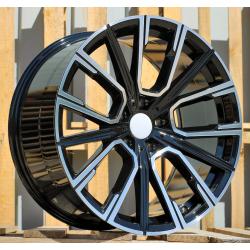 R19x8.5 5X120 ET 25 72.6 B5836 (IN5515) Black Polished (MB) For BMW (K7) ((Rear+Front) BMW 7)