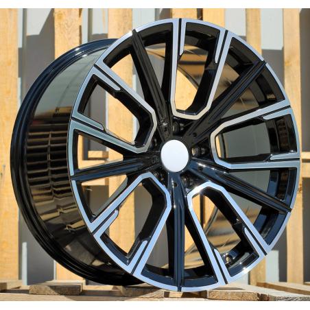 R19x8.5 5X120 ET 25 72.6 B5836 (IN5515) Black Polished (MB) For BMW (K7) ((Rear+Front) BMW 7)