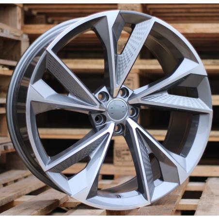 R21x9 5X112 ET 35 66.5 B1566 Grey Polished (MG) For AUD (Z3+P)