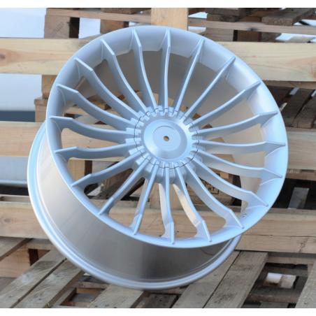 R20x9.5 10X112/120 ET 39 72.6 BK273 Silver Shining (SS) For BMW (K2+K4+P) (ALPINA Style Rear+Front)