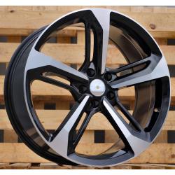 R20x9 5X112 ET 33 66.5 A513 (FR992) Black Polished (MB) For AUD (P1)