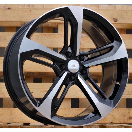 R20x9 5X112 ET 33 66.5 A513 (FR992) Black Polished (MB) For AUD (P1)