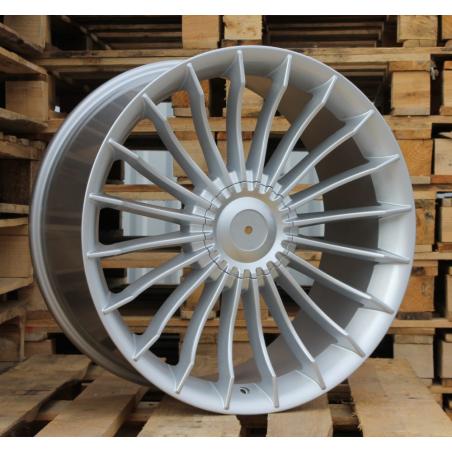 R19x9.5 10X112/120 ET 39 72.6 BK273 Silver (SI) For BMW (K4+P) (ALPINA Style Rear+Front)