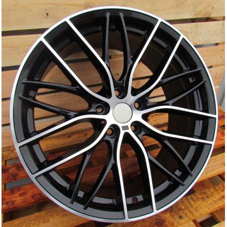 R20x9.5 5X120 ET 40 72.6 BK796 (BY1304) Black Polished+Powder Coating (MBPC) For BMW (K4+K7+P+P2) ((AKC 110 Eur)FRONT+REAR)