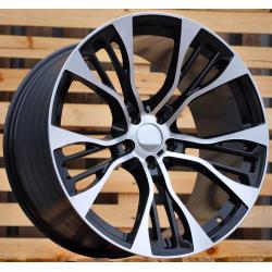 R21x10 5X120 ET 40 74.1 BK851 (FR765) Black Polished+Powder Coating (MBPC) For BMW (P) (Rear+Front)