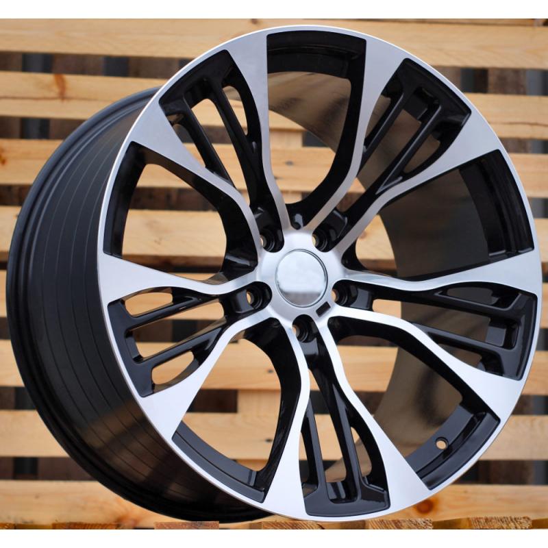 R21x10 5X120 ET 40 74.1 BK851 (FR765) Black Polished+Powder Coating (MBPC) For BMW (P) (Rear+Front) R21x10 5X120 ET 40 74.1 BK851 (FR765) Black Polished+Powder Coating (MBPC) For BMW (P) (Rear+Front)