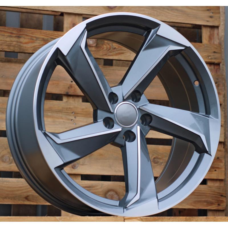 R17x7.5 5X112 ET 45 66.5 B5185 Grey Polished (MG) For AUD (K4) R17x7.5 5X112 ET 45 66.5 B5185 Grey Polished (MG) For AUD (K4)