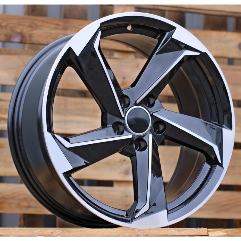 R19x8.5 5X112 ET 35 66.5 B5185 (IN5293) Black Polished (MB) For AUD (K7) R19x8.5 5X112 ET 35 66.5 B5185 (IN5293) Black Polished (MB) For AUD (K7)