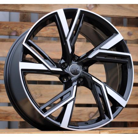 R19x8.5 5X112 ET 40 66.5 B1571 Black Polished (MB) For AUD (Z2+P+Z4)