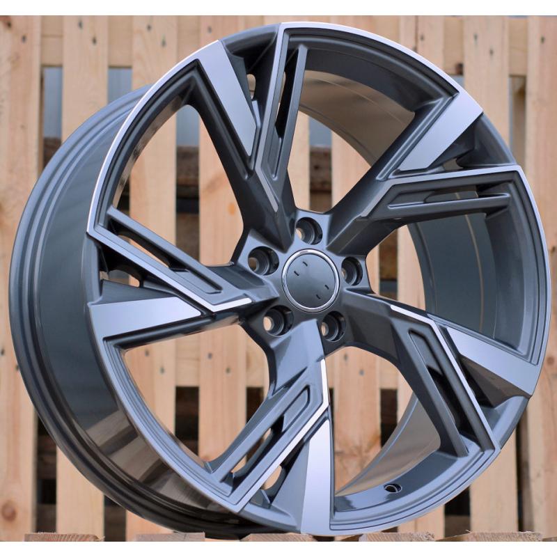 R19x8.5 5X112 ET 30 66.5 B1571 Grey Polished (MG) For AUD (Z1+Z3)