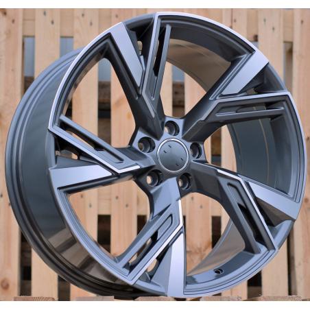 R19x8.5 5X112 ET 30 66.5 B1571 Grey Polished (MG) For AUD (Z1+Z3)