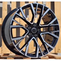 R20x10.5 5X112 ET 40 66.6 B5769 Black Polished (MB) For BMW (K2) (Rear+Front)