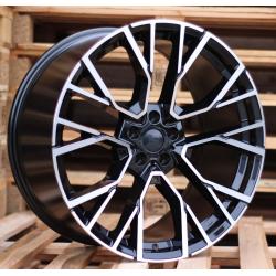 R21x10.5 5X112 ET 43 66.6 B5769 Black Polished+Powder Coating (MBPC) For BMW (K2) (Front+Rear)