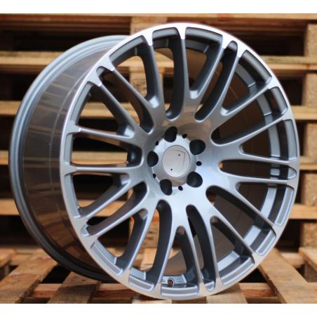 R20x10 5X112 ET 20 66.5 BY913 Grey Polished (MG) For PORCH (K4) ((AKC 80 Eur)(Rear+Front) Macan)