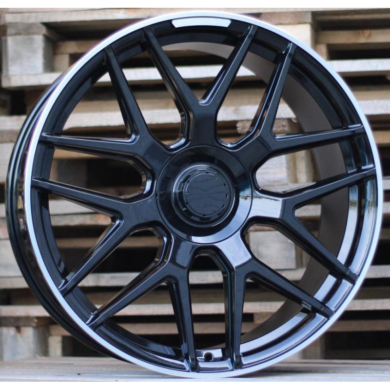 R20x8.5 5X112 ET 53 66.6 FE115 Black+Polished Lip (BLPL) For MER (P) ()) R20x8.5 5X112 ET 53 66.6 FE115 Black+Polished Lip (BLPL) For MER (P) ())