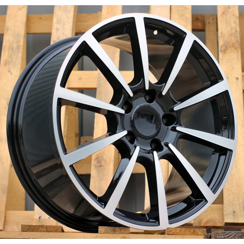 R20x8.5 5X130 ET 50 71.5 1067 Black Polished (MB) For PORCH (P) (Rear+Front) R20x8.5 5X130 ET 50 71.5 1067 Black Polished (MB) For PORCH (P) (Rear+Front)