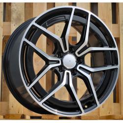 R19x8 5X112 ET 43 66.6 3S1034 Black Polished (MB) For MER (K2+K4) (HYBRID FORGED NEW Model)