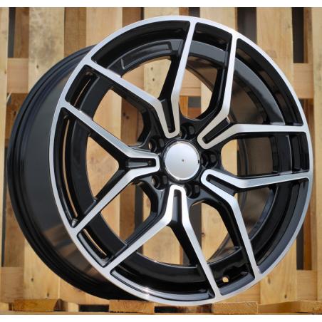 R19x9 5X112 ET 49 66.6 3S1034 Black Polished (MB) For MER (K2+K4) (HYBRID FORGED NEW Model)