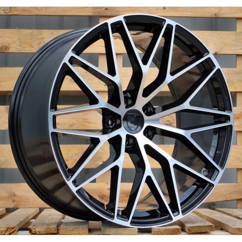 R21x9.5 5X112 ET 26 66.5 3S1067 Black Polished (MB) For PORCH (P2) (HYBRID FORGED(New Macan)(Rear+Front)) R21x9.5 5X112 ET 26 66.5 3S1067 Black Polished (MB) For PORCH (P2) (HYBRID FORGED(New Macan)(Rear+Front))