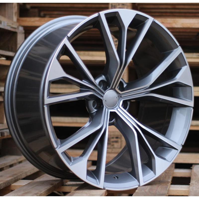R21x10 5X112 ET 20 66.5 B1624 Grey Polished (MG) For AUD (P) (Q7/Q8 (AKC 150 Eur)) R21x10 5X112 ET 20 66.5 B1624 Grey Polished (MG) For AUD (P) (Q7/Q8 (AKC 150 Eur))