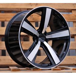 R21x10 5X112 ET 19 66.5 3S1239 Black Polished (MB) For PORCH (K4) (HYBRID FORGED (Rear+Front))