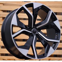 R22x10 5X112 ET 26 66.5 B1637 Black Polished (MB) For AUD (Z2+Z4)