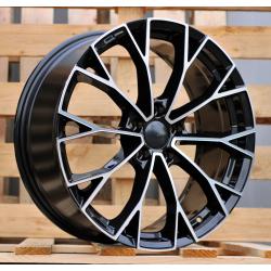 R17x7.5 5X112 ET 51 57.1 3S1279 Black Polished (MB) For VW (K2) (HYBRID FORGED New Model)