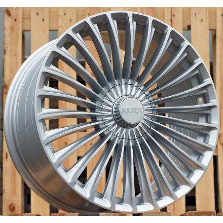 R20x9.5 5X112 ET 35 66.6 3S198 Silver Shining (SS) For HAXER (K4) (HYBRID FORGED (For car Mercedes Benz)(Rear+Front))