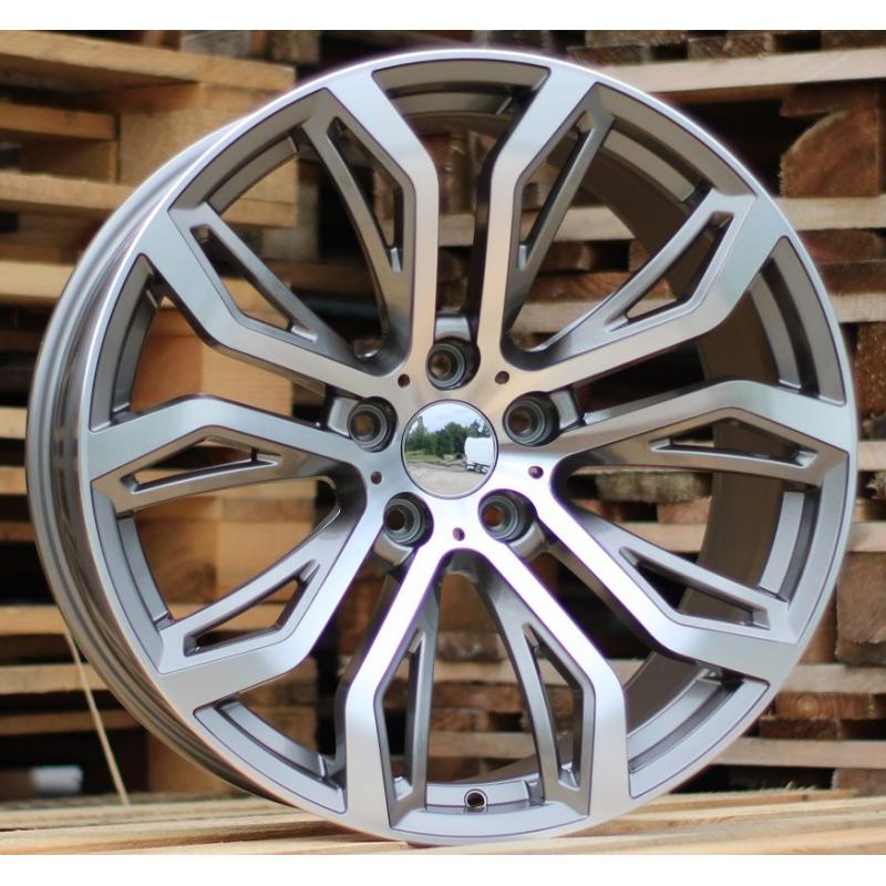 R20x10 5X120 ET 40 74.1 5040 (FR528) Grey Polished (MG) For BMW (P) (Rear+Front) R20x10 5X120 ET 40 74.1 5040 (FR528) Grey Polished (MG) For BMW (P) (Rear+Front)