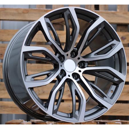 R21x10 5X120 ET 40 74.1 5040 (FR528) Grey Polished (MG) For BMW (K7) ((AKC 130 Eur))