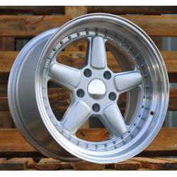 R17x7.5 5X120 ET 30 72.6 7961F Silver+Polished Lip (SP) For BMW (Z5) (AC Schnitzer Style (Front+Rear))