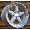 R17x7.5 5X120 ET 30 72.6 7961F Silver+Polished Lip (SP) For BMW (Z5) (AC Schnitzer Style (Front+Rear))
