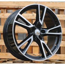 R19x8 5X112 ET 39 66.5 A043 Black Polished (MB) For AUD (P2)