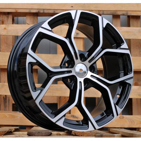 R18x7.5 5X112 ET 51 66.6 A056 Black Polished (MB) For BMW (P2) (X1/X2)