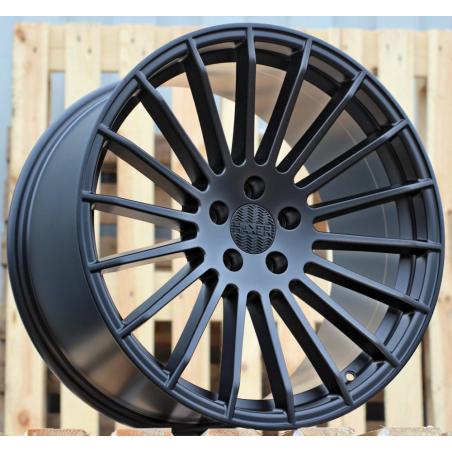 R20x10.5 5X120 ET 37 74.1 A1227 (HX010) Black Matt (BM) For HAXER (P+K7+P2) (Rear+Front (NEW CAP))