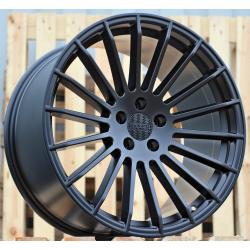 R20x9.5 5X112 ET 37 66.6 A1227 (HX010) Black Matt (BM) For HAXER (K7+P) (Rear+Front (NEW CAP))