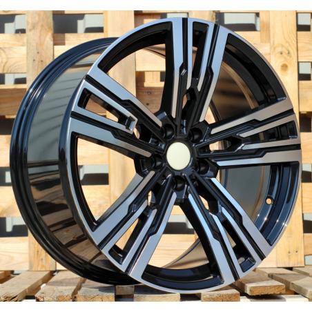 R20x10 5X112 ET 41 66.6 B1831 Black Polished (MB) For BMW (P+Z3) ((Rear+Front) New Model)